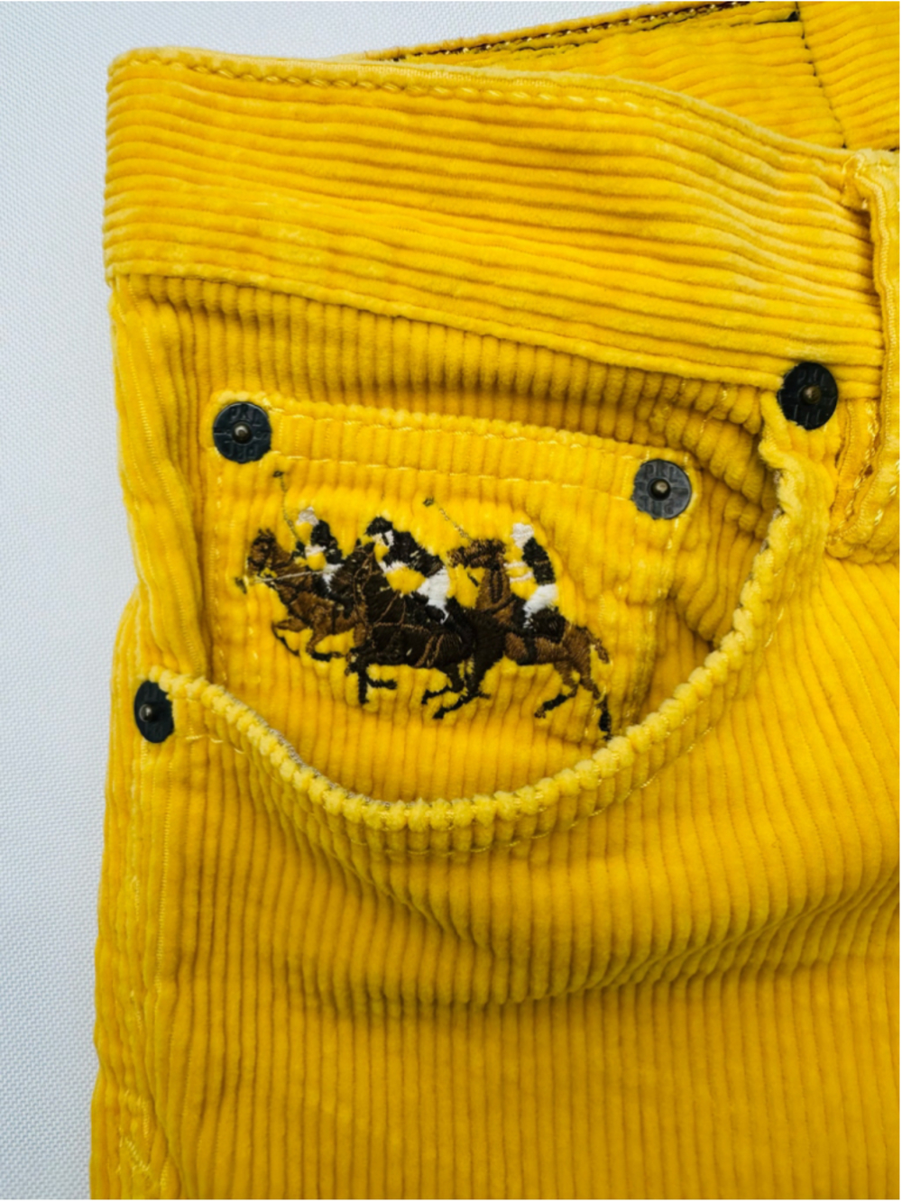 Vintage Ralph Lauren Thompson Golden Yellow Corduroy Pants R.L. 650 Women’s 6 - Picture 9 of 16